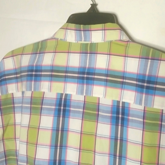 Crown & Ivy Men's 2XL Stretch Plaid Button-Down Shirt – Classic Fit - Picture 7 of 8